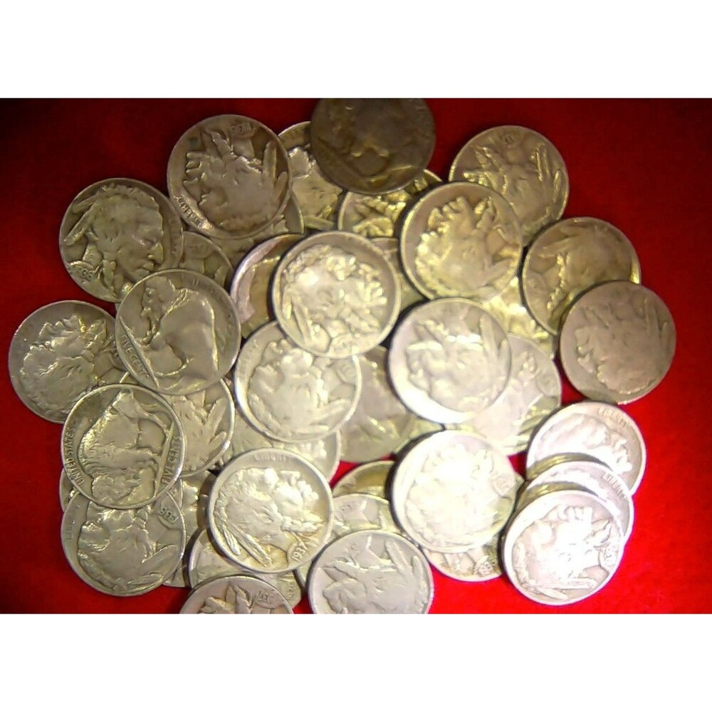 Buffalo Nickel Roll (40 Coins) Mixed Dates - Great Gift Item